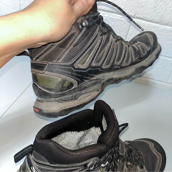 Salomon X Ultra 3 Mid GTX Men’s Distressed hiking boots grey Green mesh GORE-TEX main image 9